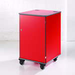 MM100 Colour Multi-Media Cabinet Red